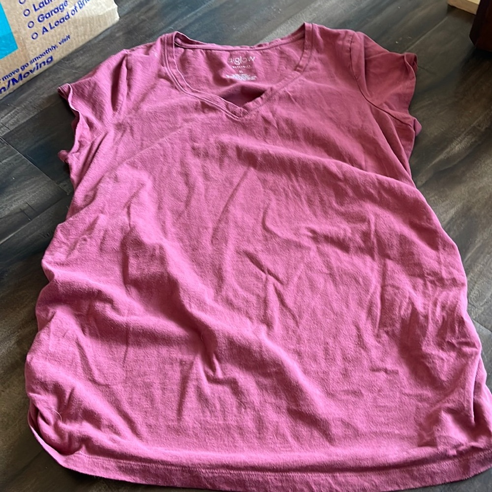 Pink maternity t-shirt